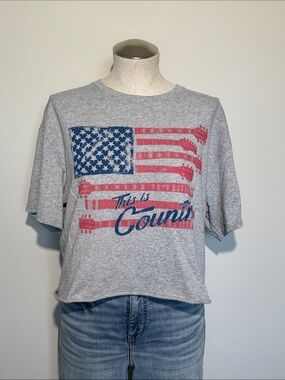 American Highway Heather Gray Graphic Tee - L